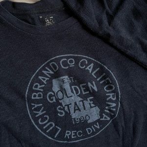 Crop long sleeve lucky brand shirt